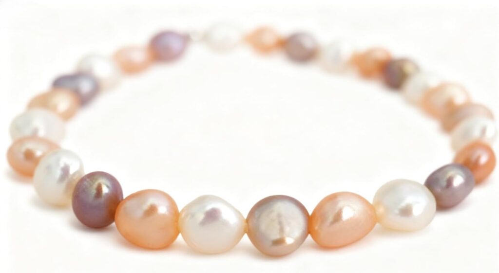 Cultured Baroque Pearl Stretch Bracelet - Multicolor product image 1