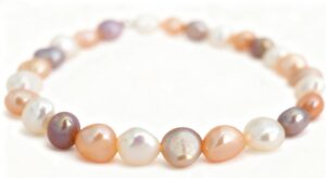 Cultured Baroque Pearl Stretch Bracelet - Multicolor product image 1