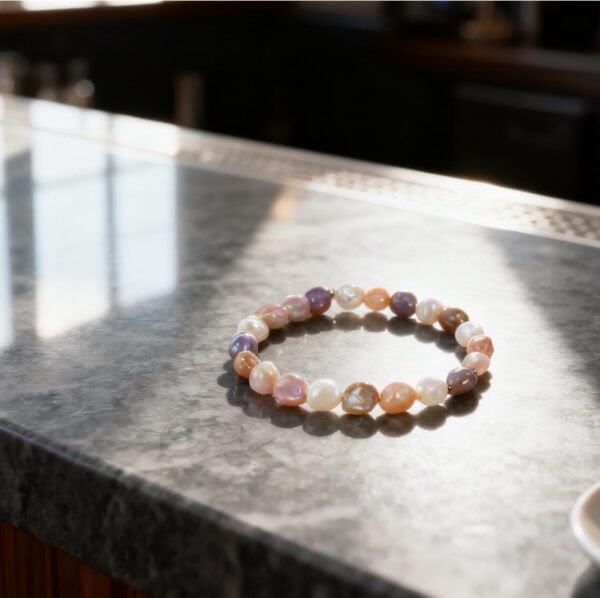 Cultured Baroque Pearl Stretch Bracelet - Multicolor product image 3