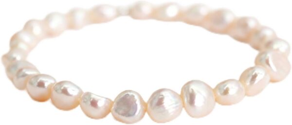 Cultured Baroque Pearl Stretch Bracelet - White product image 1 Cultured Baroque Pearl Stretch Bracelet - White product image 1