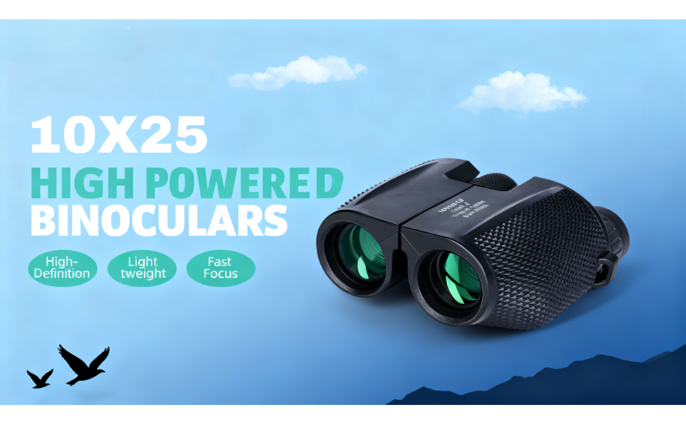 Compact 10x25 Binoculars editorial image 2