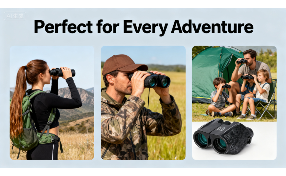 Compact 10x25 Binoculars editorial image 5