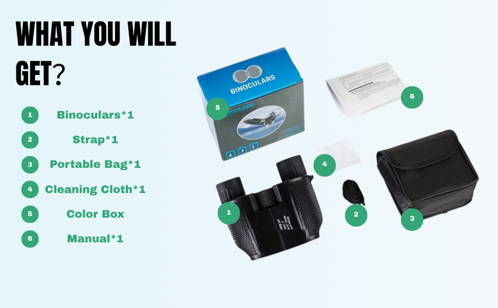 Compact 10x25 Binoculars editorial image 7