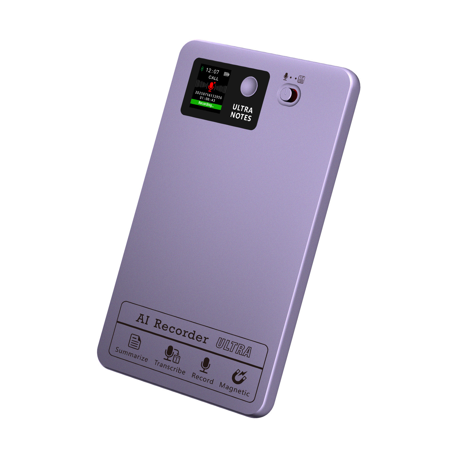 LZXFC Card - Magnetic AI Voice Recorder