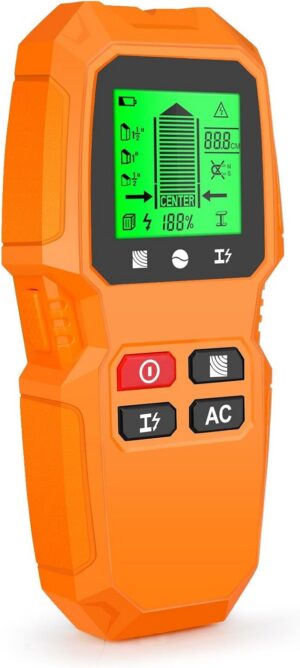 Orange LZXFC 5-in-1 wall scanner with LCD display