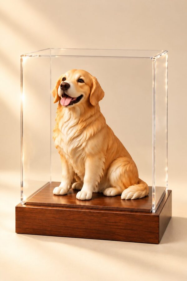 Studio Edition — the display case lit from one side