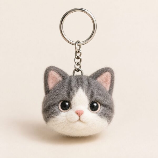 Wool Felt Pet Pendant — the finished pendant