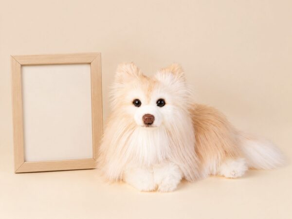 Plush Replica — the replica in a home setting