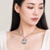 Silver Memorial Pendant — at the collarbone Silver Memorial Pendant — at the collarbone