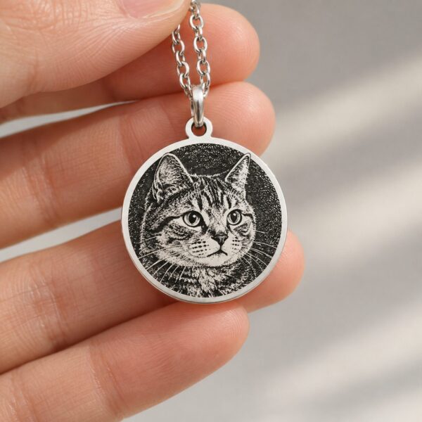 Silver Memorial Pendant — the pendant in daylight Silver Memorial Pendant — the pendant in daylight