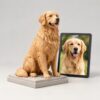 3D Printed Pet Statue — side view 3D Printed Pet Statue — side view