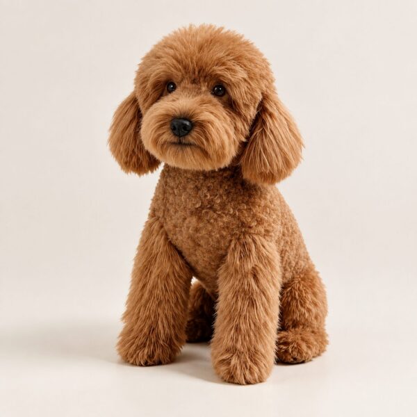 Plush Replica — a single replica toy poodle